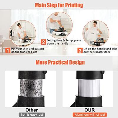 Printable Heat Transfer Paper for Inkjet Printers, 20 Sheets Mixed Pack - Light and Dark Fabric Iron-On Transfer Paper for DIY T-Shirts, 8.5x11 inch