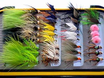 Outdoor Planet 26 Producing Trout Fly Fishing Flies Assortment, Dry, Wet,  Nymphs, Caddis, Hopper Fly Lures