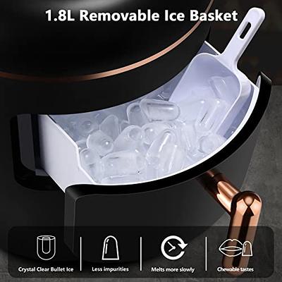 Ice Maker Machine for Countertop Portable Self Cleaning 1.1 lb/hour Soft  Bullet