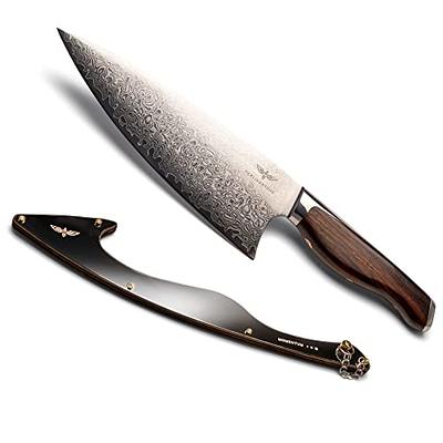 Huusk Japan Knife 8-inch Chef Knife Professional Hand Forged Kitchen Knife  High Carbon Steel Sharp Japanese Gyutou Chef Knives for Meat Vegetables -  Wood Handle with Gift Box - Yahoo Shopping