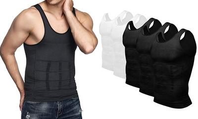 Fashion Men's Body Shaper Posture Corrector Zipper Skin Color Chest  Slimming Vest Tummy Shaper Vest Male Chest Compression Shirt