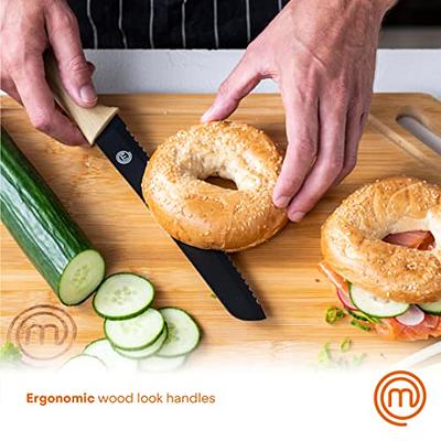 Masterchef 15 Piece Knife & Board Set, 6 Knives With Sleeves And 3