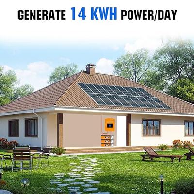 ECO-WORTHY 14KWH 3600W 48V Solar Power Complete System for Home Shed: 18pcs  195W Solar Panel