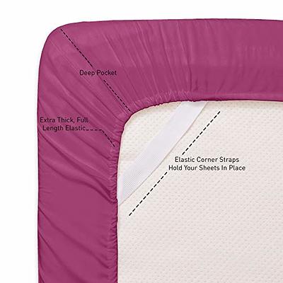 1500 Supreme Collection Twin Sheet Sets Berry Purple - 3 Piece Bed Sheets  and Pillowcase Set for Twin Mattress - Extra Soft, Elastic Corner Straps,  Deep Pocket Sheets, Twin Berry Purple - Yahoo Shopping