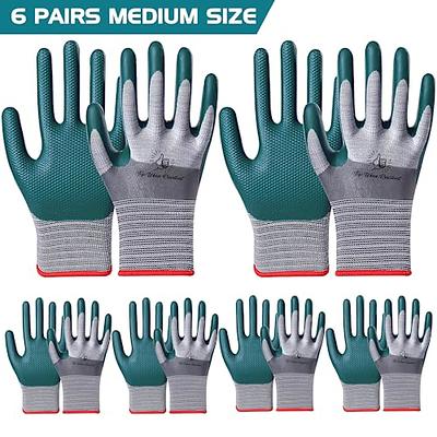 6 Pairs Women's Protective Gardening Gloves for Planting and