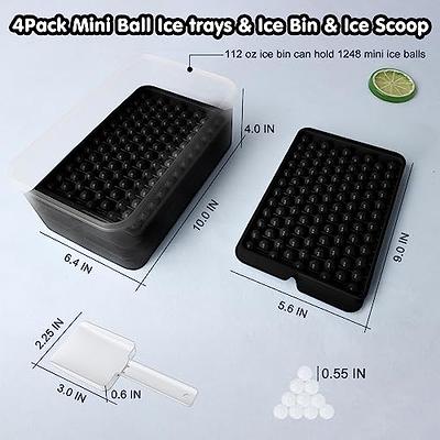 Upgraded Small Ice Cube Trays Easy Release 104x4 PCS Tiny Ice Cube Tray  Crushed Ice Tray for Chilling Drinks Coffee Juice