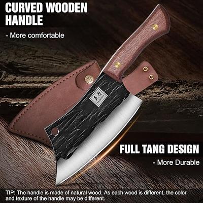 Vegetable and Meat Cleaver knife Full Tang Butcher Knife Kitchen Knife Set  Chef Knife Pack