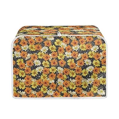  Doojoayie Color Flowers 2-Slice Toaster Cover for