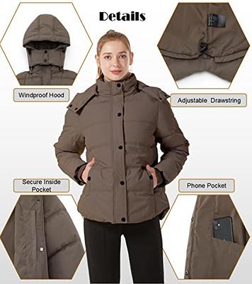 YanHoo Womens Long Puffer Jackets Winter Warm Thickened Down Jackets with  Hood Windbreaker Side Button Split Outdoor Outerwear with Pocket