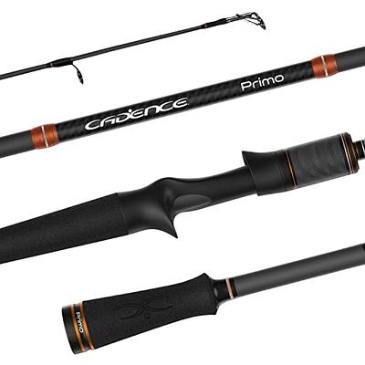Cadence Primo Baitcasting Rod - Strong & Sensitive Fishing Rod, 40 Ton Carbon  Fiber Ultralight Casting Rod with Fuji Reel Seat, Stainless Steel Guides  with SiC Inserts, Fishing Pole (Primo-6101B-MHMF) - Yahoo