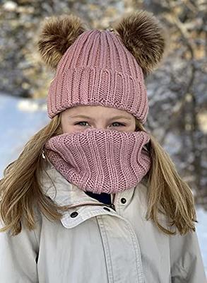 Kids Knit Beanie Hat Pom Pom Toddler Winter Hat – Simplicity