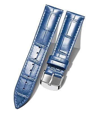 Handdn Dark Blue Alligator Leather Watch Strap