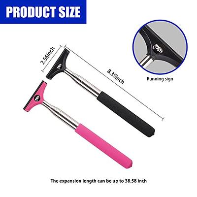 jeseny Pack-2 Car Rearview Mirror Wiper, Telescopic Auto Mirror Squeegee  Cleaner 98cm/38.6inch Long Handle Car Cleaning Tool Mirror Glass Mist  Cleaner Tool (Black & Pink) - Yahoo Shopping