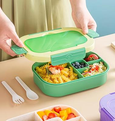 Lunch Box Kids,Bento Box Adult Lunch Box,Lunch Containers for  Adults/Kids/Toddler,1300ML-4 Compartment Bento Lunch Box,Microwave &  Dishwasher 