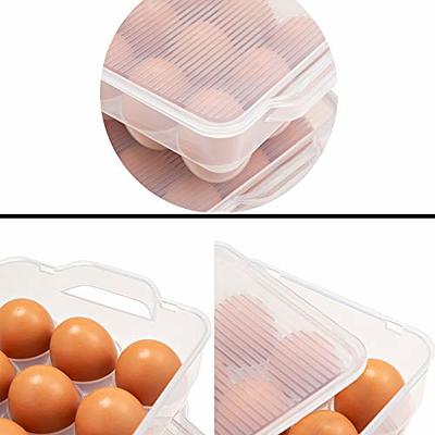 RMay Store hotumn 2 tiers deviled egg containers with lid & holder plastic  egg holders clear