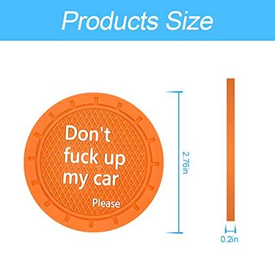 Car Coasters for Car Cup, Cute Car Coasters for Women & Men Cup Holder  Coasters for Your Car with Fingertip Grip, Auto Accessories for Women 