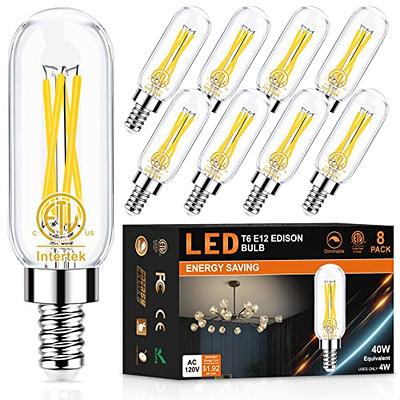 XININSUN Bombilla LED E12 Edison para candelabro, equivalente a 100 W,  bombillas LED regulables, 8 W, 4000 K, luz diurna, blanca, 800 lúmenes,  B10