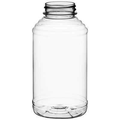 5.5 oz. (8 oz. Honey Weight) Cylinder PET Clear Sauce Bottle with