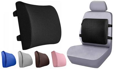 Orthopedic Memory Foam Lumbar Back Support Cushion & Headrest