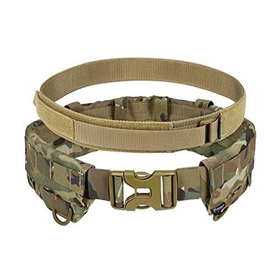 2PCS Military Tactical Hanging Buckle Molle Nylon Webbing Belt