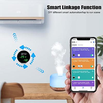 Tuya Smart WiFi Temperature and Humidity Sensor With Alarm Room Thermometer  Works with Alexa Google Home