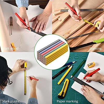 PalProt 2 Pack Mechanical Carpenter Pencils Built-in Pencil