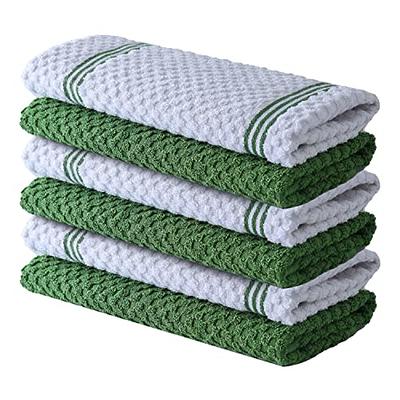 Infinitee Xclusives Premium Kitchen Towels – 6 Pack, 100% Cotton 15 x 25  Inches Absorbent Dish Towels - Tea Towels - Terry Kitchen Dishcloth Towels  - Green Dish Cloth for Household Cleaning - Yahoo Shopping