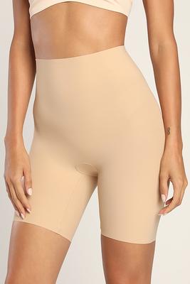 Lulus, Classic Control Beige Shapewear Thong, Size Medium