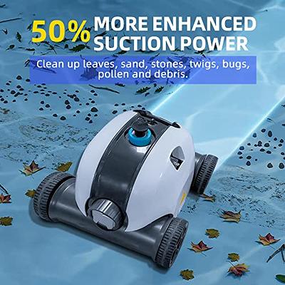 INSE Y10 Cordless Robotic Pool Cleaner, Automatic Pool Vacuum, 90 Mins  Runtime, Self-Parking, Powerful & Lightweight, IPX8 Waterproof, Ideal for  Flat