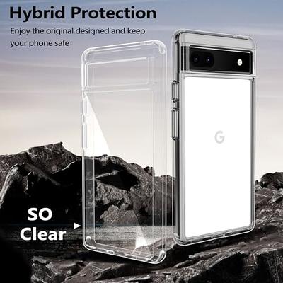 Rayboen for Pixel 6a Case, Hybrid Clear Shockproof Anti-Scratch Hard PC  Back Flexible TPU Sleek Light Durable Cell Phone Cover Funda para Google Pixel  6a 5G, Crystal Clear - Yahoo Shopping