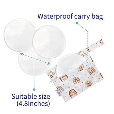 NatureBond Reusable Nursing Pads. Set of 10 Nipple Pads for Breastfeeding,  Breathable Breast Pads for Breastfeeding with Wash Bag & Box, Organic