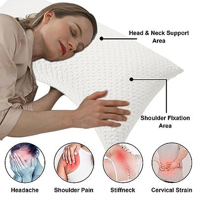 lomenmon Side Sleeper Pillow for Neck and Shoulder Pain, Adjustable Soft  and Firm Shredded Memory Foam Pillows, Ergonomic Pillow with Washable and  Removable Pillow - Yahoo Shopping