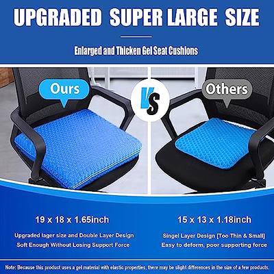 Gel Seat Cushion for Long Sitting Pressure Relief(Super Large&Thick)  -Wheelchair Cushion for Pressure Sores - Coccyx,Sciatica & Tailbone Pain Relief  Cushion- Non-Slip Butt Pillow for Office, Home, Car - Yahoo Shopping