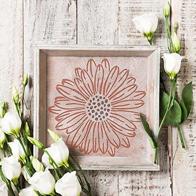 Silk Screen Stencils Flowers, Diy Reusable Self-adhesive Flowers