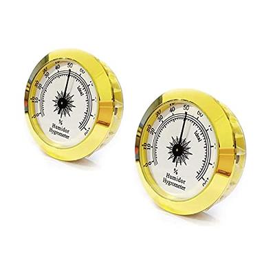 Cigar Hygrometer, Anync Round Hygrometer for Cigar Humidor, Cigar Box/Cigar  Cabinet 2 inch Diameter Gold - Yahoo Shopping