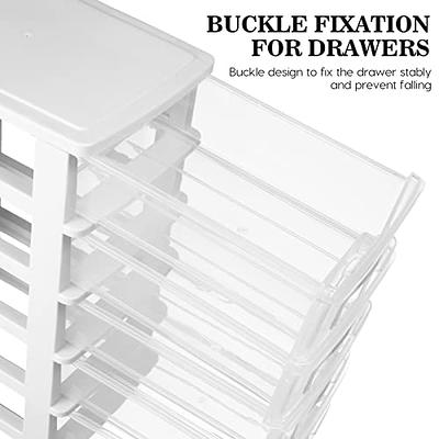  Yishyfier Plastic Storage Baskets Bins Boxes With  Lids,Organizing Container White Storage Organizer Bins For Shelves Drawers  Desktop Playroom Classroom Office,4-Pack : Home & Kitchen