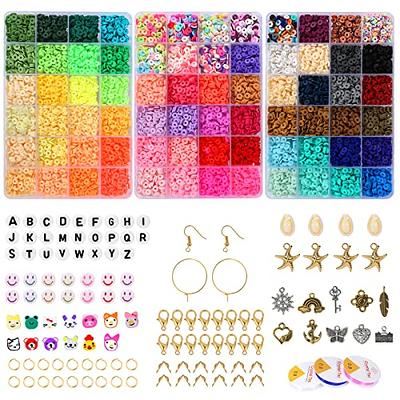 QUEFE 2000pcs Letter Beads for Bracelets, 9 Color Round Alphabet Number  Beads with 1 Roll Elastic String Cord for Jewelry Bracelet Necklace Making  (4x7mm) - Yahoo Shopping