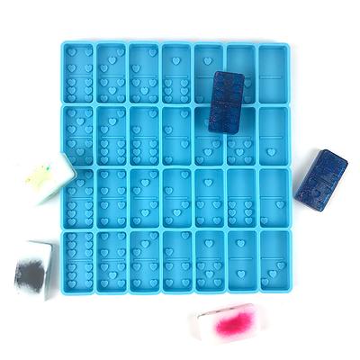 Epoxy Resin Silicone Molds Game Domino Storage Box Mould Casting Making  Craft