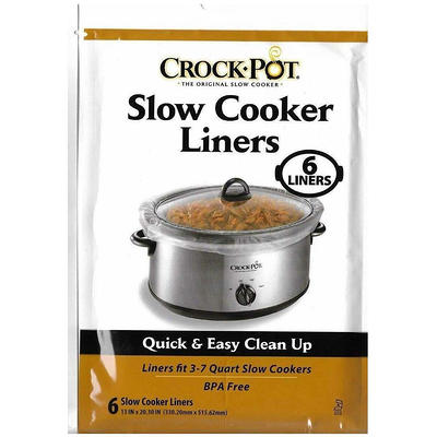 Slow Cooker Liners Compatible For Crock Pot 6-7 Quart Oval Slow