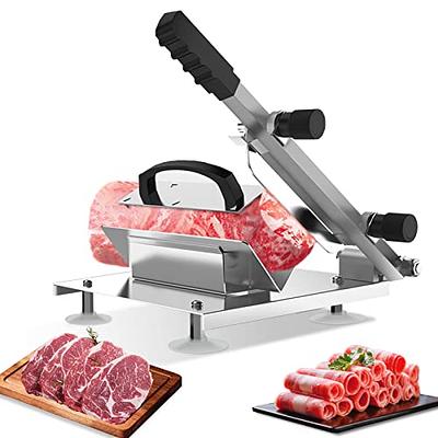 Dsyisvia Manual Frozen Meat Slicer，Stainless Steel Meat Cutter