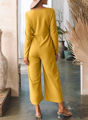 Women's Casual Solid Long Sleeve Suits Button Coat High Waist Long Pant Two  Piece Set Fleece Lined Bibs Women : : Clothing, Shoes 