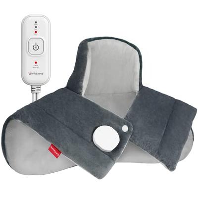 Bedsure Weighted Heating Pad with Massager - Electric Heating Pad for Back  Pain Relief with Massaging Vibrations, 3 Heating Levels & 3 Massage Types,  9 Relaxing Combinations, 12” x 24”, 5lbs, Grey Large Grey