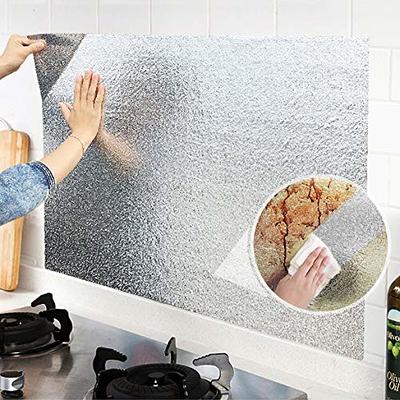 Stainless Steel Contact Paper for Countertop Waterproof Silver Metallic  Wallpaper Peel and Stick Kitchen Backsplash Self Adhesive Dishwasher Fridge