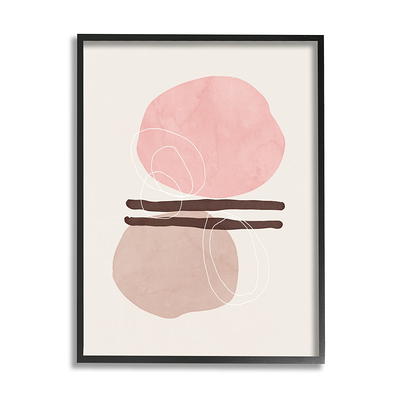 Designart ' Abstract Compositions of Colored Geometric V ' Modern Canvas Wall Art Print