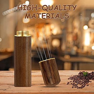 WDT Tool - Espresso Distribution Tools for Barista,8 0.24 MM Needles Espresso  Stirrer Tool with Natural Wood Handle and Base Portable Distributor Espresso  Whisk for Home Restaurant Coffee Shop Office - Yahoo Shopping