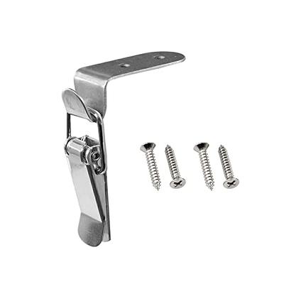 2.87 SUS304 Stainless Steel Draw Toggle Latch with Spring-steel Hook - 2  Pcs