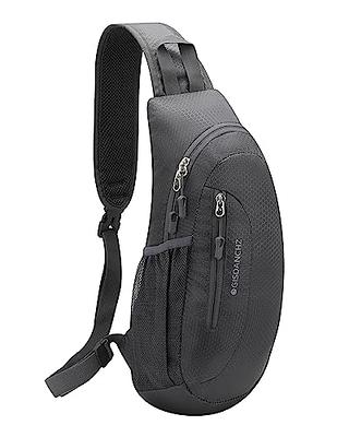 Seoky Rop Men Women Sling Bag Water Resistant Shoulder Chest Crossbody Bags  Sling Backpack with USB Charging Port