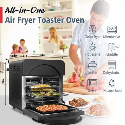 Moosoo 2 Quart Compact Air Fryer, 1200W New Small Air Fryer for Small Kitchens and Healthy Cooking