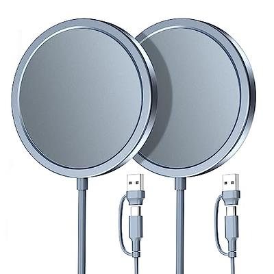 2 Pack Magnetic Wireless Charger 15W Apple Mag-Safe Charger for iPhone 15/14/13/12  Pro/Max/Plus/Mini and AirPods 3/2/Pro 2/Pro Mag Safe Wireless Fast Charging  Pad with 5ft Dual Charging Port Cable - Yahoo Shopping