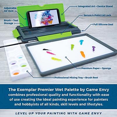 Game Envy Exemplar Wet Palette for Art and Miniature Painting - Full Seal  with Vent, 6.25x9.